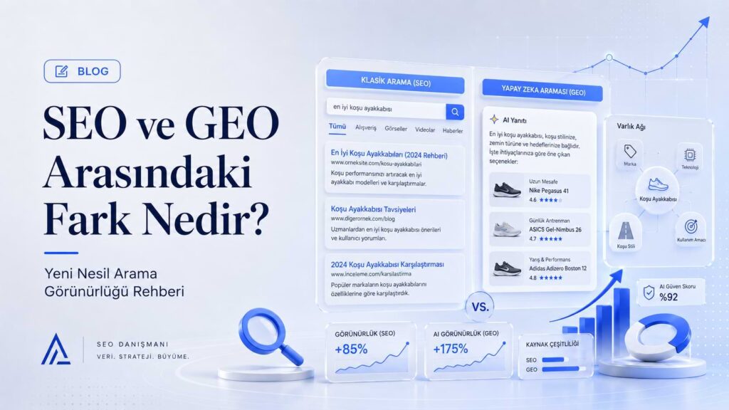 SEO ve GEO Arasındaki Fark Nedir? Yeni Nesil Arama Görünürlüğü Rehberi